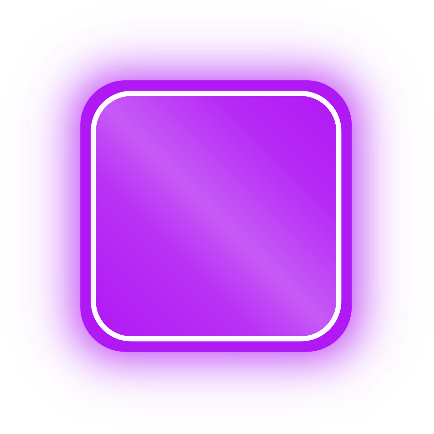 Neon Purple Square Banner, Neon Square
